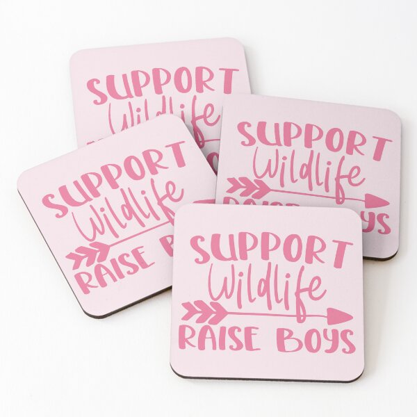Item preview, support wildlife - raise boys - pink designed and sold by Kinisis.