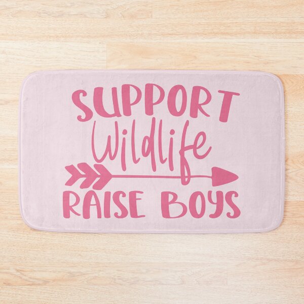 Item preview, support wildlife - raise boys - pink designed and sold by Kinisis.
