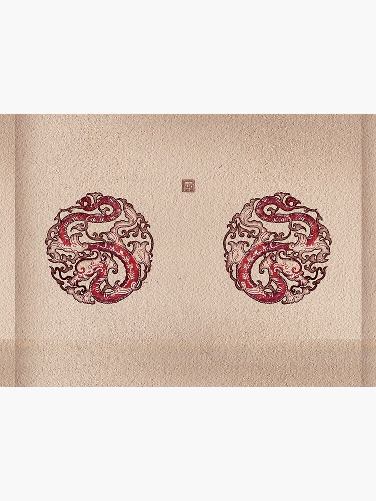 Double Dragon Wheel Seal 雙龍輪印 by PLUGOarts