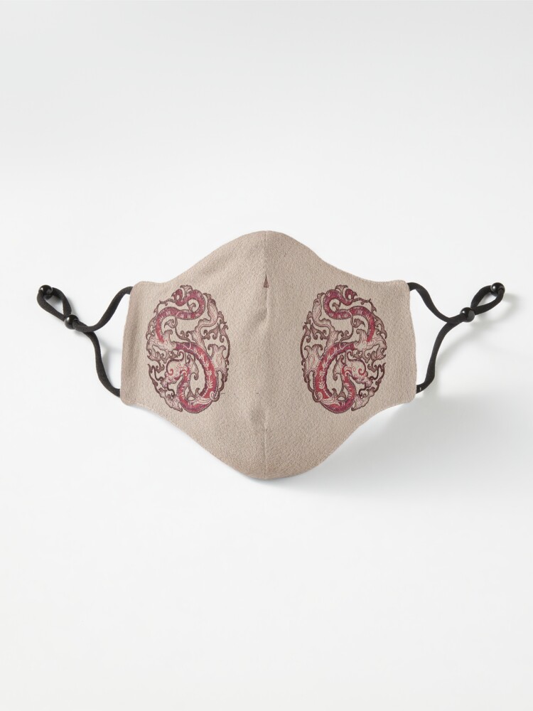 Alternate view of Double Dragon Wheel Seal 雙龍輪印 Mask