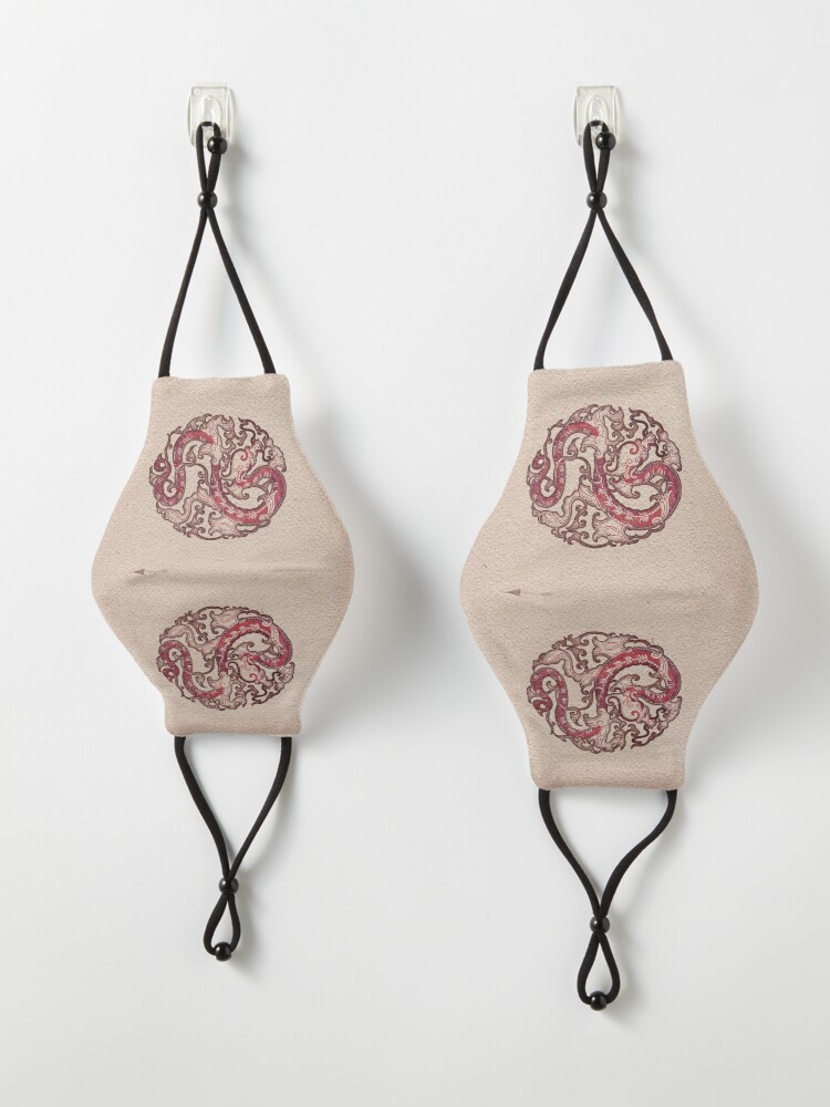 Alternate view of Double Dragon Wheel Seal 雙龍輪印 Mask