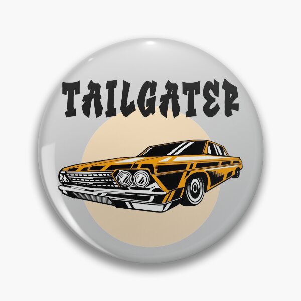 Item preview, Tailgater Orange Cartoon Lowrider Hot Rod designed and sold by Mustard Prophet.