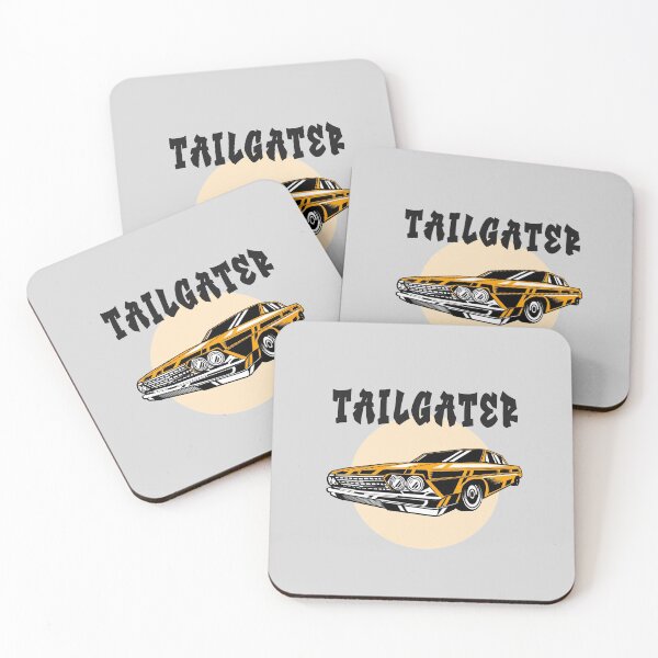 Item preview, Tailgater Orange Cartoon Lowrider Hot Rod designed and sold by Mustard Prophet.