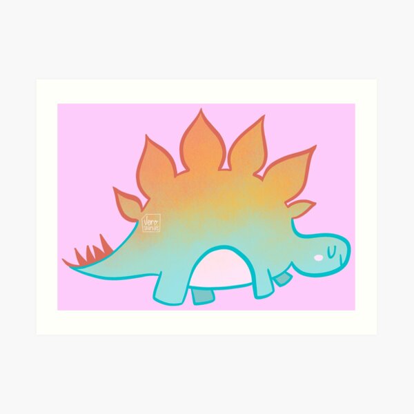 Dino - Stegosaurus Art Print