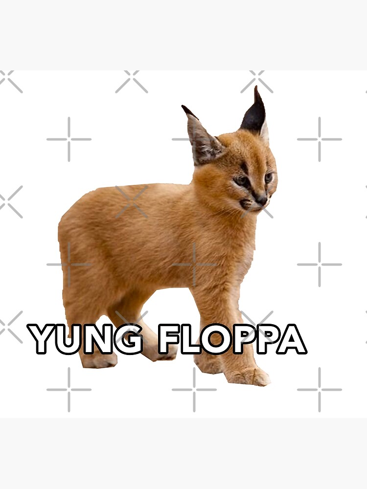 Drunk Floppa Meme Caracal Cat | Art Print