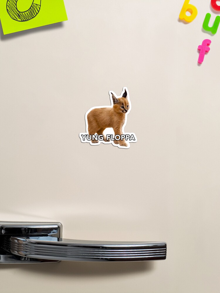 Baby Floppa meme Big floppa caracal Poster for Sale by giftycat