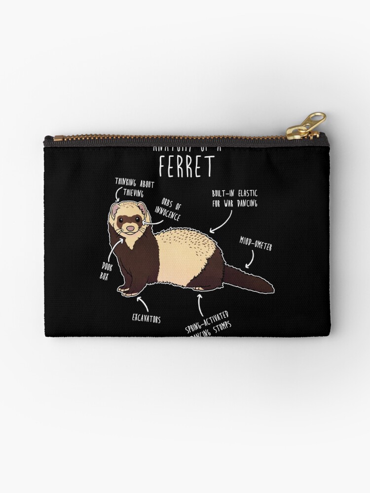 Anatomy of a Ferret Zipper Pouch