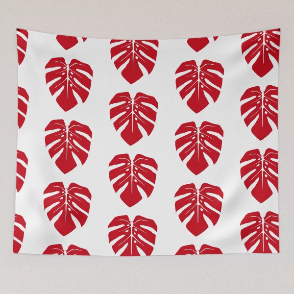 Item preview, Burgundy Red Monstera Leaf designed and sold by Ally Gracie.