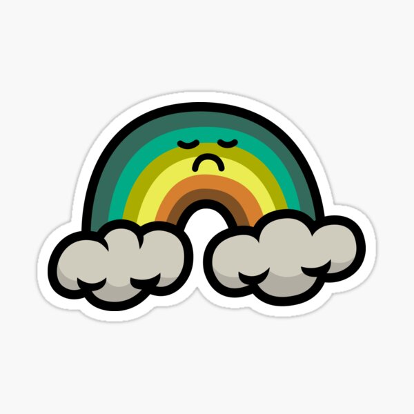 The Unhappy Rainbow Sticker