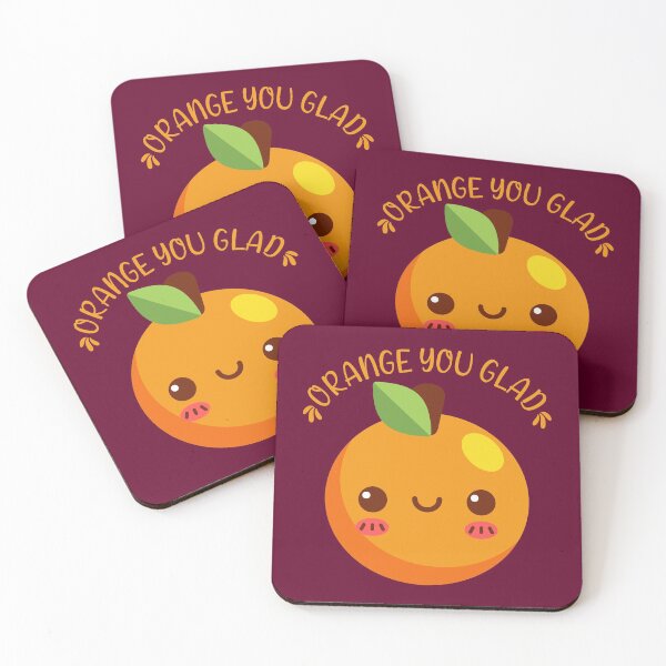 Item preview, Orange You Glad Kawaii Orange designed and sold by KawaiiPark.