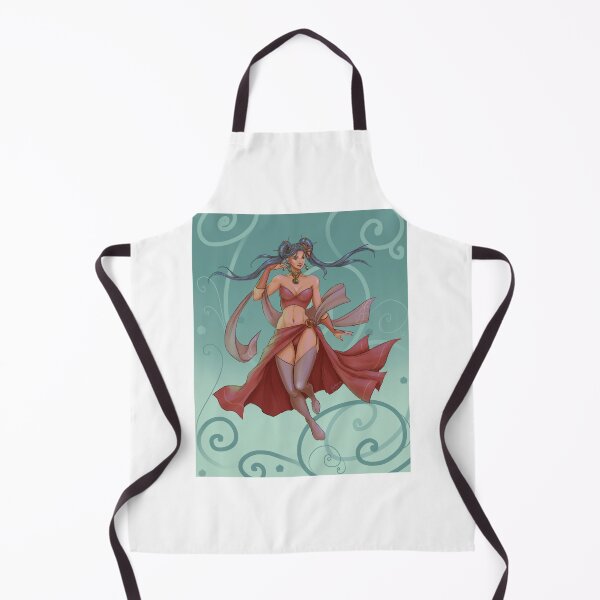 Item preview, Oriental style fantasy pinup - green background designed and sold by hoshimem.