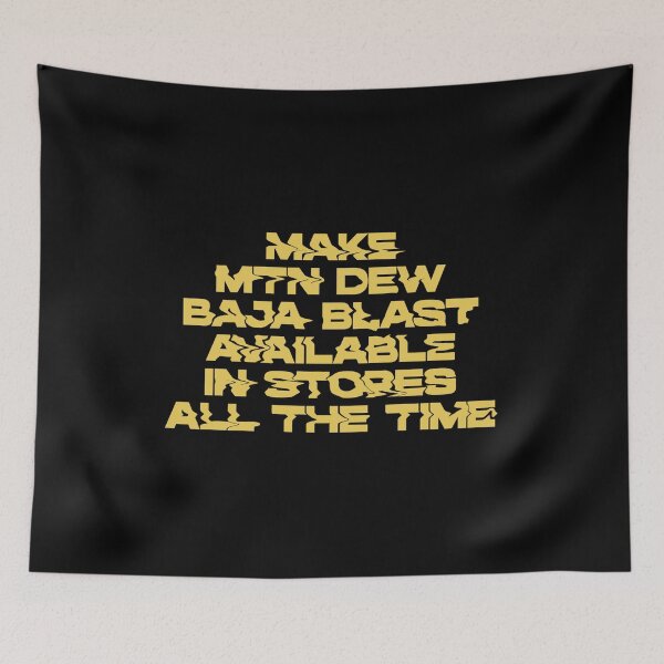 Item preview, make MTN D.e.W baja blast, yellow vintage retro style designed and sold by Thevulcano.