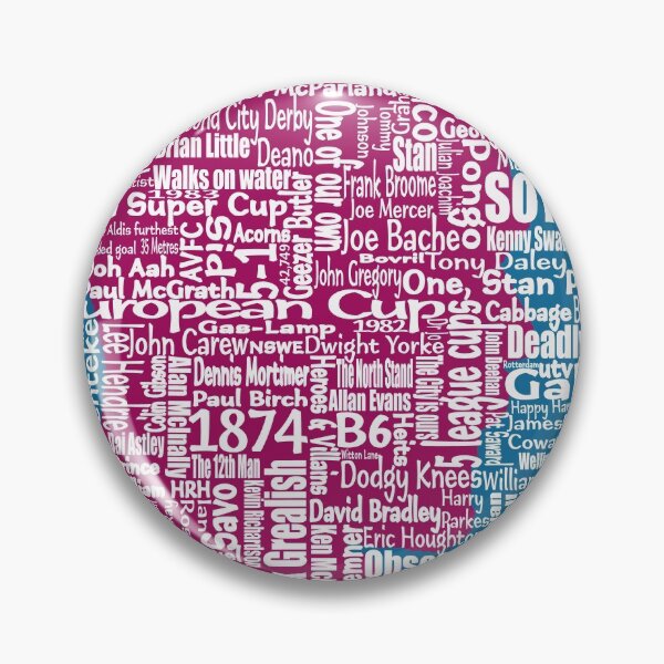 Item preview, aston villa football club History in words  designed and sold by madein1874.