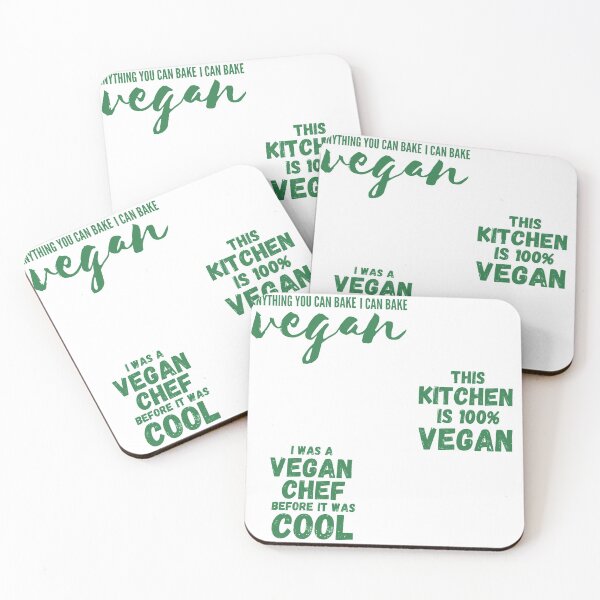 Item preview, Green VEGAN BAKING COOKING CHEF Pack Cute designed and sold by a-little-ink.