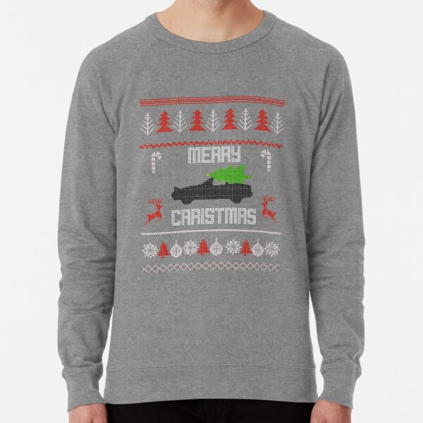 NA Miata MX 5 Red on Green Ugly Christmas Sweater Print