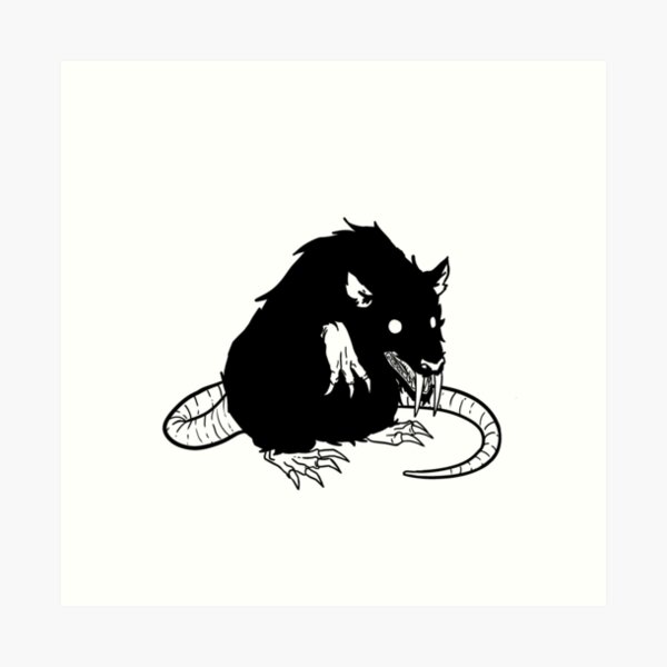 Scary rat! | Art Print