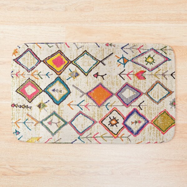 Moroccan Ethnic Style Mat Anti slip Bath Mat Bathroom Small - Temu