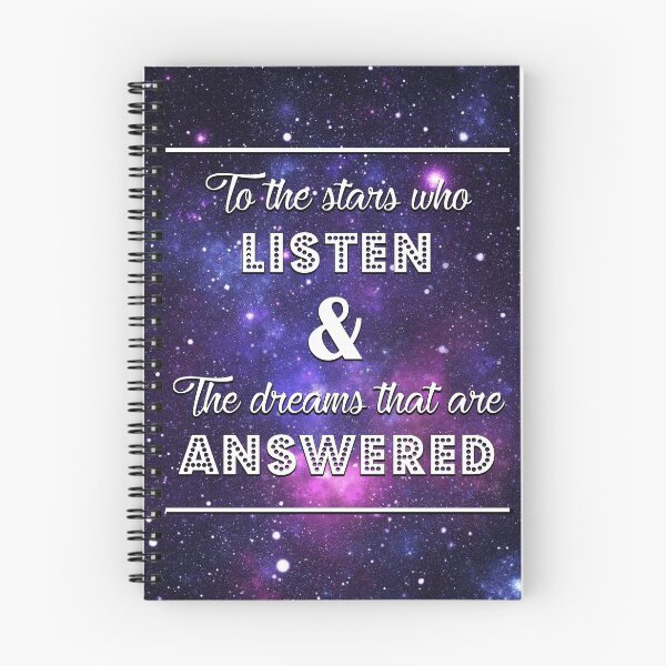 Item preview, To the stars who listen and the dreams that are answered inspirational text quote blue sky designed and sold by Moda-Moxie.