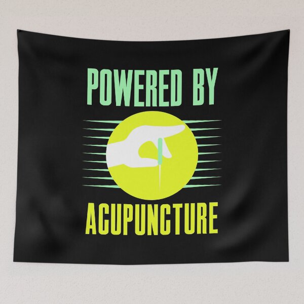 Item preview, Powered by acupuncture designed and sold by Gold Wings Tees.