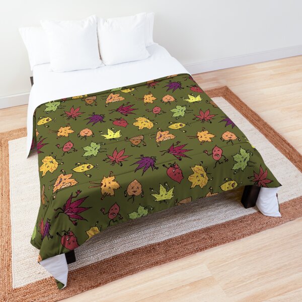 A beautiful dead leaf pattern for Autumn Comforter