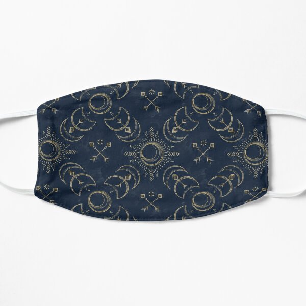 Bohemian Solar Eclipse- Gold Flat Mask
