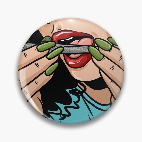 Item preview, Rollin' Pretty (Beautiful Woman Licking Joint Shut)  designed and sold by bcide.