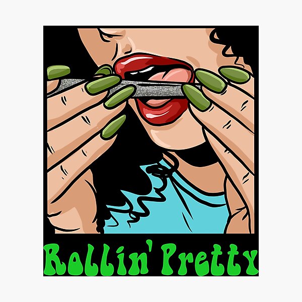 Aperçu de l'œuvre Rollin 'Pretty (belle femme léchant le joint fermé) créée et vendue par bcide.