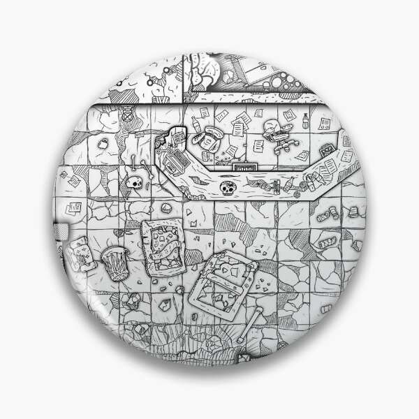 Item preview, Lineart Map - Horror Hospital designed and sold by Faroth.