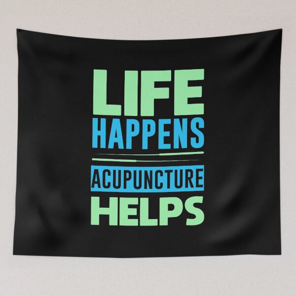 Item preview, Life happens, acupuncture helps designed and sold by Gold Wings Tees.