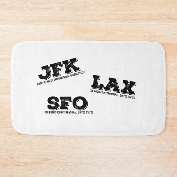 Item preview, USA Airport Codes JFK LAX SFO Souvenir designed and sold by VFRZone.
