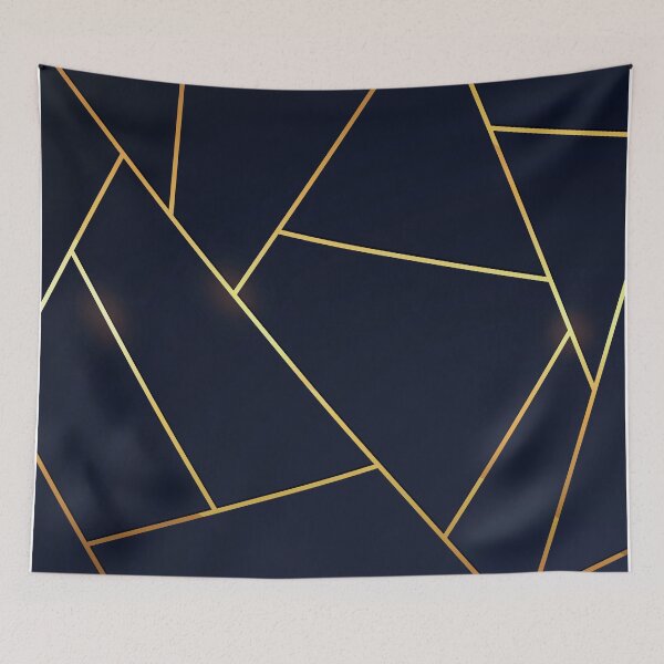 Item preview, Geometric Navy Gold Stone designed and sold by ChaimaaKr.