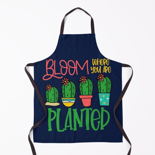 Item preview, Bloom where you are planted cute cactus succulents inspirational quote designed and sold by GoodyLeo.