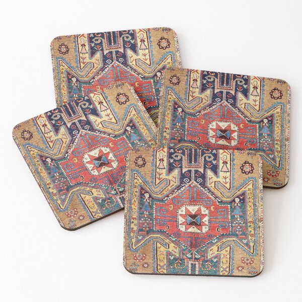 Item preview, Sevan Medallion Bijar Kurdistan Persian Antique Rug Print designed and sold by Vicky Brago-Mitchell®.