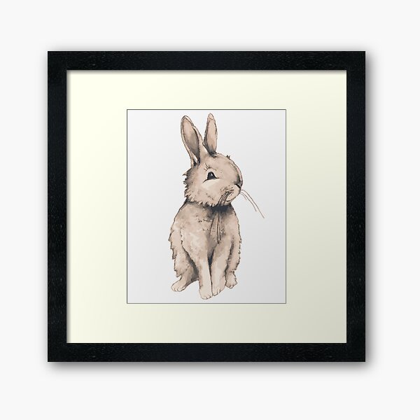 Ruby Rabbit Framed Art Print