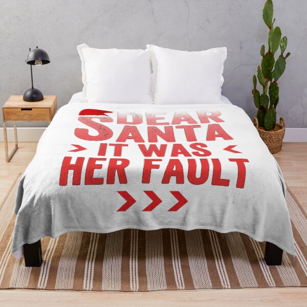 Item preview, Dear Santa It Was Her Fault T-Shirt,  Gift Idea for Anniversary, Wedding, Mother's Day, Father's Day, Graduation, Thanksgiving, Christmas & New Year's Day. designed and sold by KHRO.