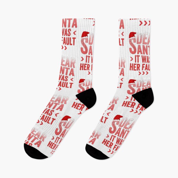 Item preview, Dear Santa It Was Her Fault T-Shirt,  Gift Idea for Anniversary, Wedding, Mother's Day, Father's Day, Graduation, Thanksgiving, Christmas & New Year's Day. designed and sold by KHRO.