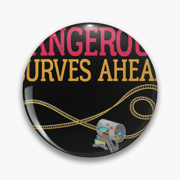 Item preview, Dangerous Curves Ahead. Roller Coaster design for curvaceous women. designed and sold by Gold Wings Tees.