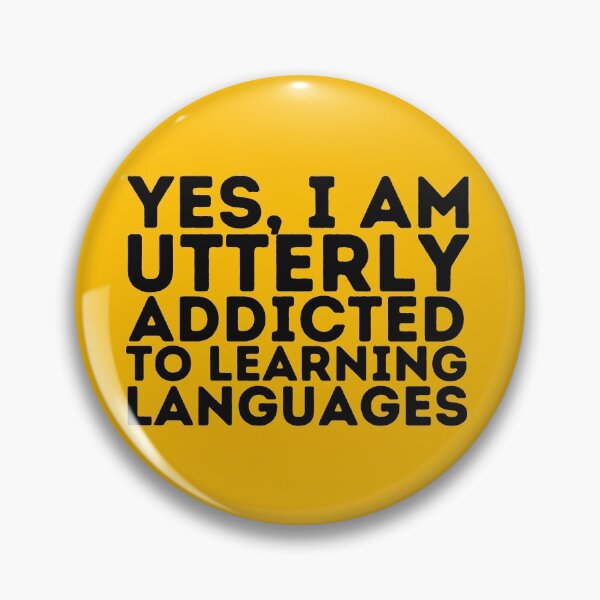 Item preview, ADDICTED TO LANGUAGE LEARNING Funny Cute Polyglot Pack designed and sold by a-little-ink.