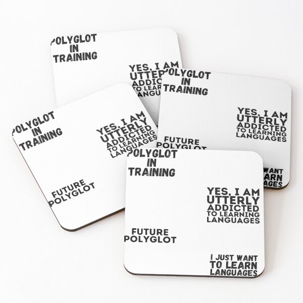 Item preview, ADDICTED TO LANGUAGE LEARNING Funny Cute Polyglot Pack designed and sold by a-little-ink.