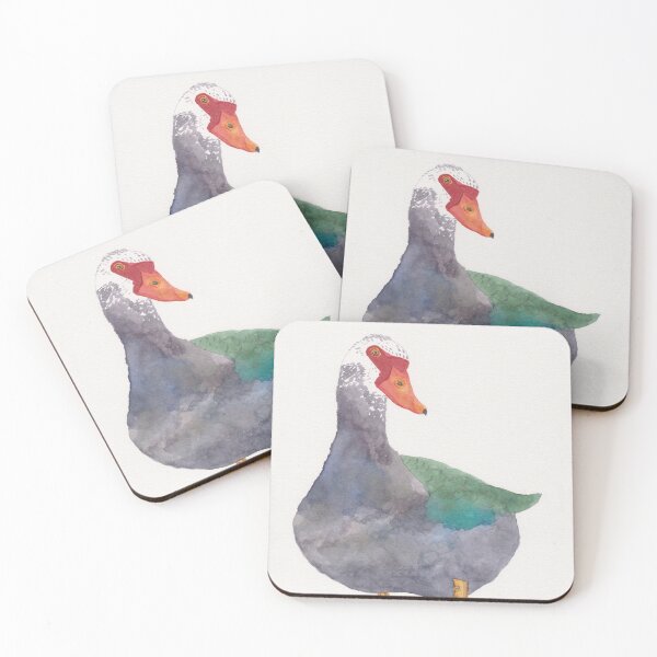 Item preview, Muscovy Duck watercolor bird painting designed and sold by TheWaterBirds.