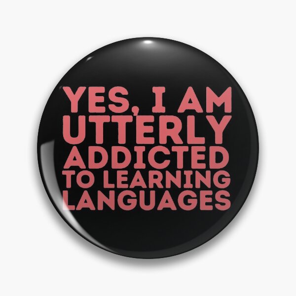 Item preview, Pastel ADDICTED TO LANGUAGE LEARNING Funny Cute Polyglot Pack designed and sold by a-little-ink.
