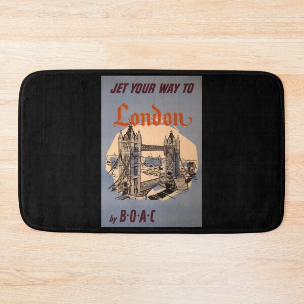 Item preview, retro classic Jet your way to London poster designed and sold by CorasPosters.