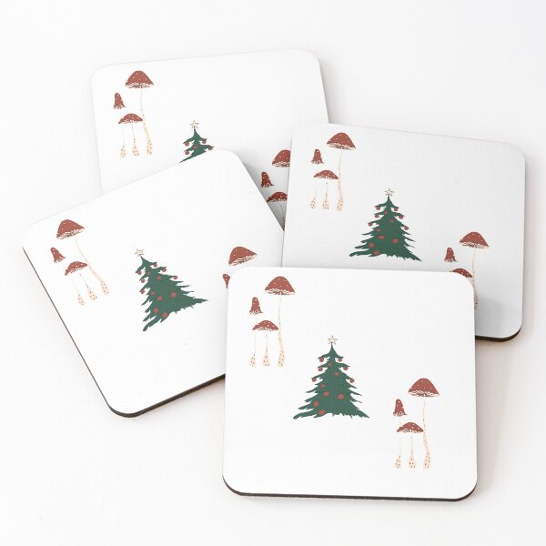 Item preview, mushrooms and xmas trees :) designed and sold by burntchurch.