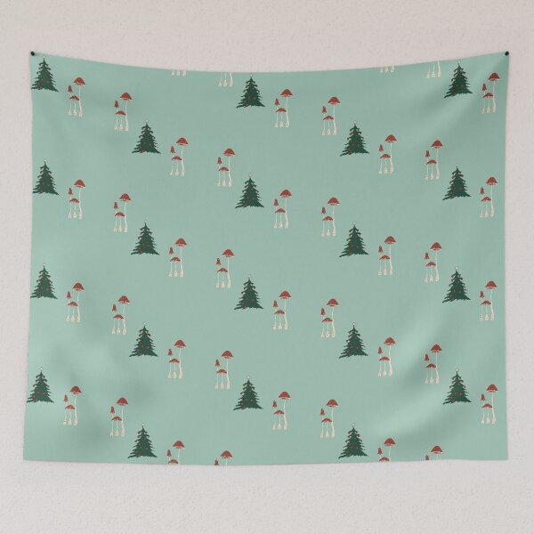 Item preview, mushrooms and xmas trees :) designed and sold by burntchurch.