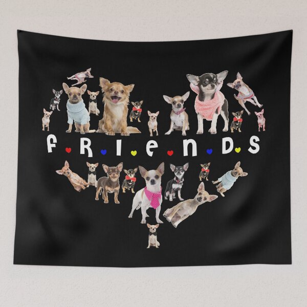 Item preview, Christmas Friends Dog v2 designed and sold by I Love  My Chihuahuas.