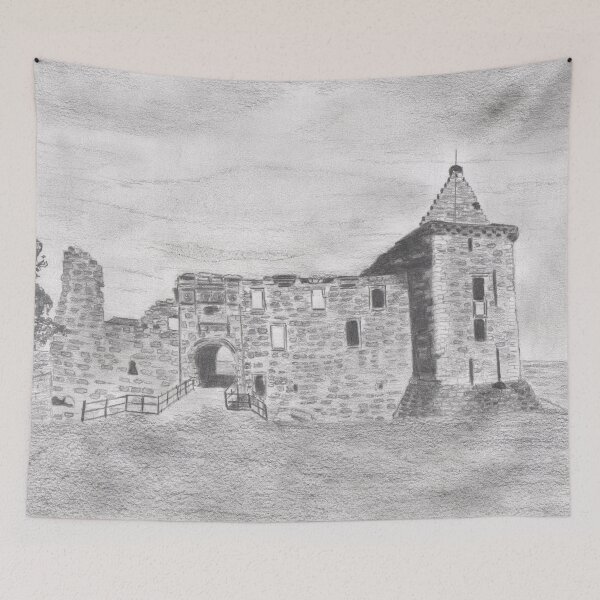 Item preview, St Andrews Castle, Pencil Drawing designed and sold by Jan Palmer.
