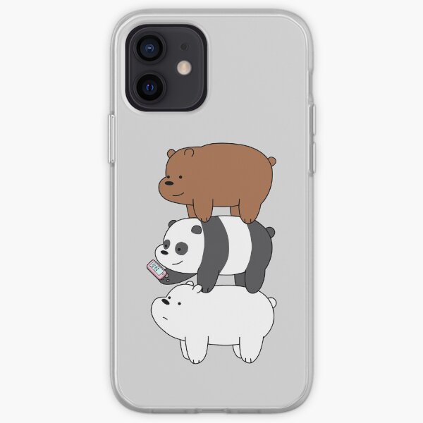 We Bare Bears™ Grizzly, Panda, and Ice bear iPhone Soft Case