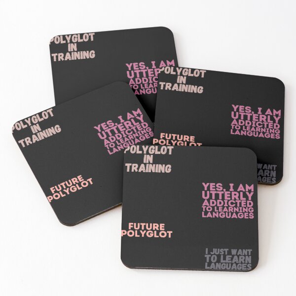 Item preview, ADDICTED TO LANGUAGE LEARNING Funny Cute Polyglot Pack designed and sold by a-little-ink.
