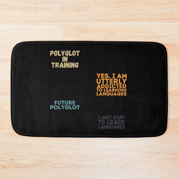 Item preview, Retro ADDICTED TO LANGUAGE LEARNING Funny Cute Polyglot Pack designed and sold by a-little-ink.