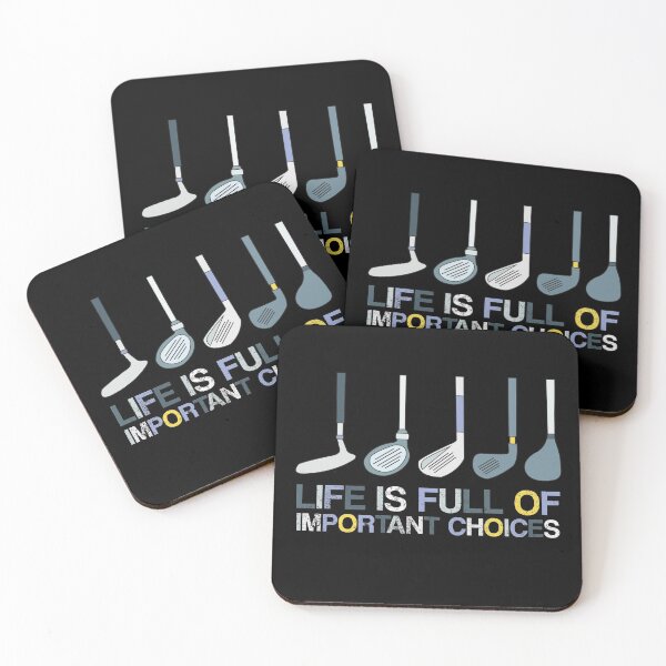 Item preview, Funny Life is Full of Important Choices Golf Gift for Golf Lovers Man and Woman designed and sold by pedrored369.